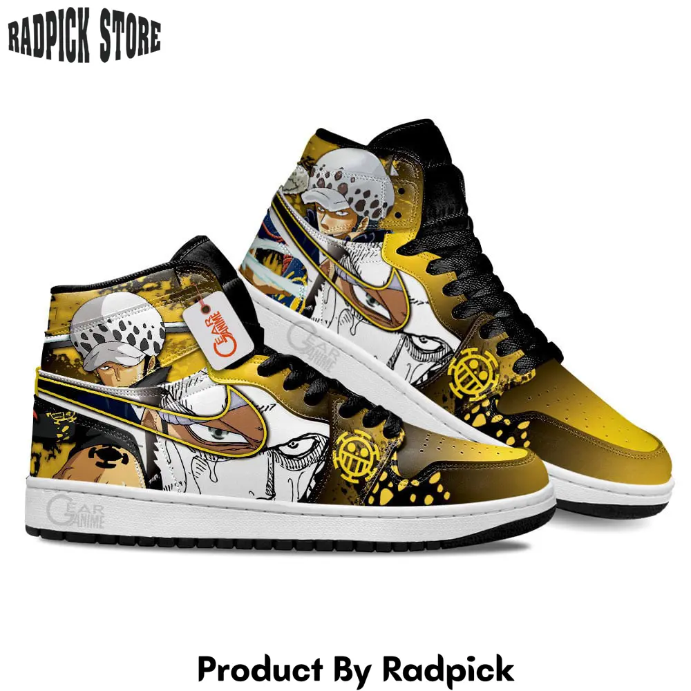 Trafalgar d. water law air jordan high top sneakers anime mn21  rp0351180
